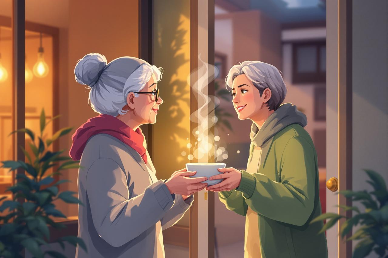 红果免费短剧电脑版官网《邻居家的王奶奶》第4话 - 一碗热汤的温度更新